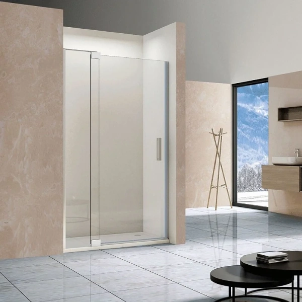 Душевая дверь в нишу Vincea Extra 90 см профиль хром, стекло прозрачное VDP-1E8090CL (детальная фотография)