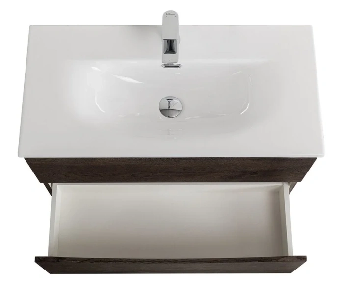 Тумба под раковину подвесная BelBagno Marino-Cer-Mini 80 см Rovere Nature Grigio MARINO-CER-MINI-800-2C-SO-RNG-P (детальная фотография), комплект (набор)