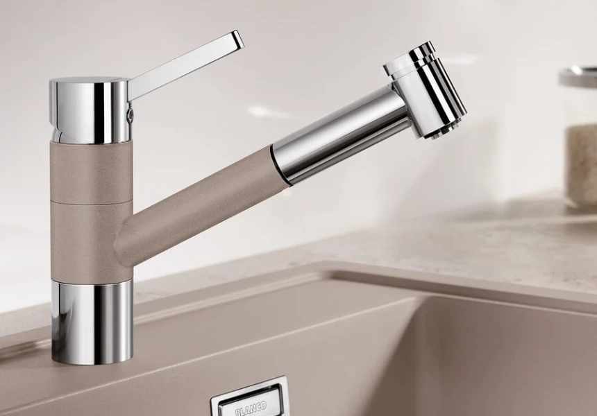 Смеситель для кухни темная скала Blanco Tivo-S 518798 (детальная фотография), другие