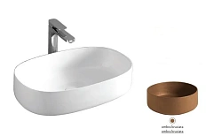 Раковина накладная, ombra bruciata, Artceram Cognac