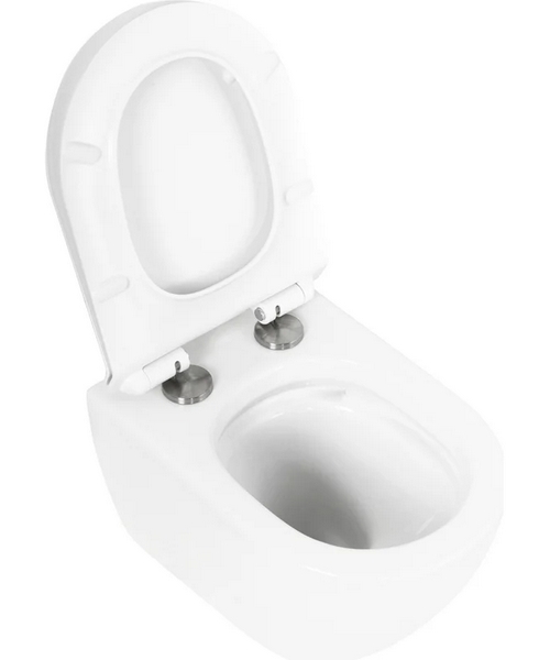 Унитаз подвесной Cezares Stylus белый CZR-6601-TH-TOR/CZR-2011-SC (детальная фотография), белые