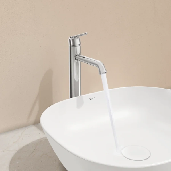 Раковина VitrA Plural 45 см белая матовая 7810B401-0016 (детальная фотография), в форме чаши, круглой формы