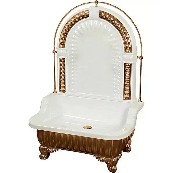 Раковина напольная Migliore Olivia Zampa галерея бронза 26299 (детальная фотография)