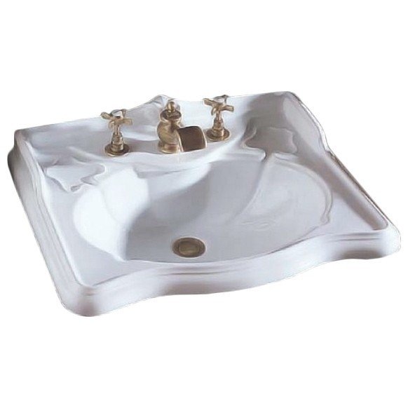 Раковина с тремя отверстиями под смеситель Azzurra Jubilaeum JUB700/T bi*3 (детальная фотография)