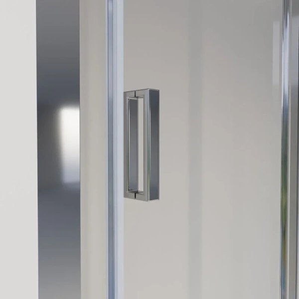 Душевая дверь в нишу Niagara Nova 110 см стекло прозрачное (детальная фотография), недорогие, в нишу, стеклянные