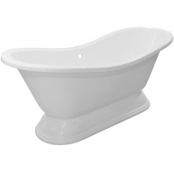 Ванна из литьевого мрамора Эстет Бостон 180х74 см белая матовая ФР-00014526 (детальная фотография)