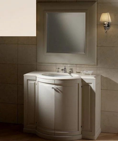 Тумба с мраморной столешницей, цвет полуглянцевый Warm Grey, мрамор Bianco Afyon, Devon&Devon Clarence EFCLARWGAF (детальная фотография)