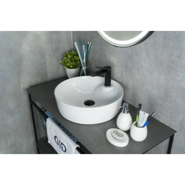 Раковина GID Esfera D1306 44 см белая 51181 (детальная фотография), 45 см