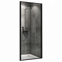 Душевая дверь в нишу Abber Sonnenstrand 100 см профиль черный