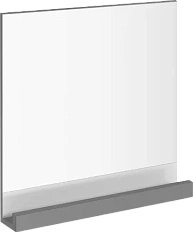 Зеркало с полкой 65х75 см цвет серый Ravak 10°