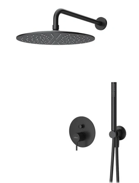 Душевой комплект Cezares Leaf черный LEAF-DSIP-30-L-NOP (детальная фотография)