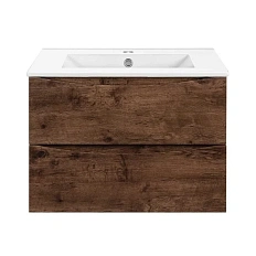 Тумба под раковину подвесная Vincea Mia Slim 60 см дерево темное