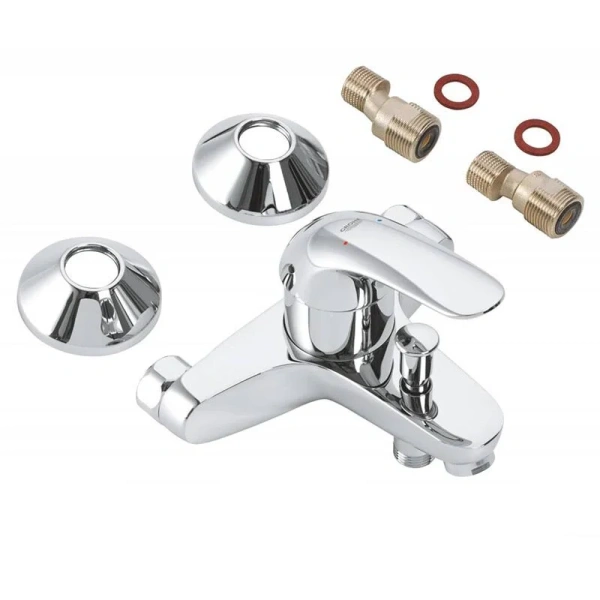 Смеситель для ванны Grohe Euroeco хром 32743000 (детальная фотография), современные, hi-tech