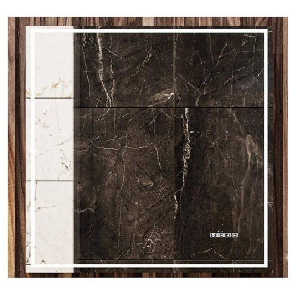 Зеркало с подсветкой Velvex Klaufs 70 см с антизапотеванием zkKLA.me.70.al (детальная фотография)