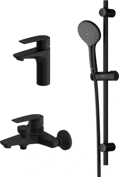 Душевой комплект Am.Pm Gem черный матовый F42990A00 (детальная фотография)
