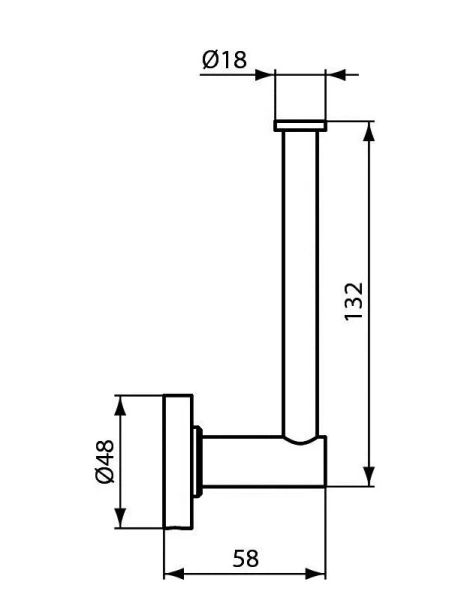 Бумагодержатель Ideal Standard Iom чёрный шёлк A9132XG (детальная фотография), современные, hi-tech