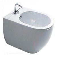 Биде напольное с одним отверстием под смеситель, цвет белый Kerasan Flo 312101*1