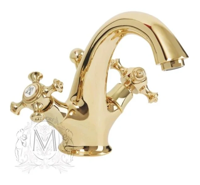 Смеситель для раковины Migliore Prestige золото 26896 (детальная фотография)