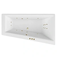 Ванна гидромассажная Excellent Sfera Smart 170 x 100 см, правая, белый/бронза, WAEX.SFP17.SMART.BR
