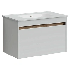 Тумба с раковиной подвесная Sancos Smart SM80W 80 см МДФ