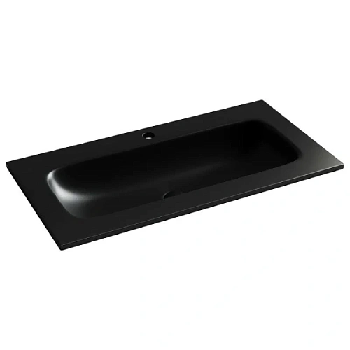 Раковина Ceramica Nova Grace 91 см черная матовая - фото 3