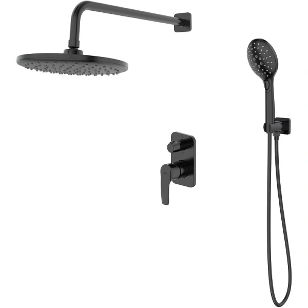 Душевой комплект IDDIS Ray черный матовый RAYBL02i67 (детальная фотография)