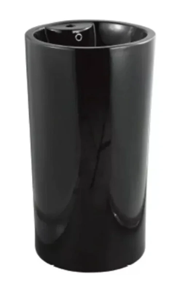 Раковина напольная SantiLine 46 см черная матовая SL-4003MB (детальная фотография)