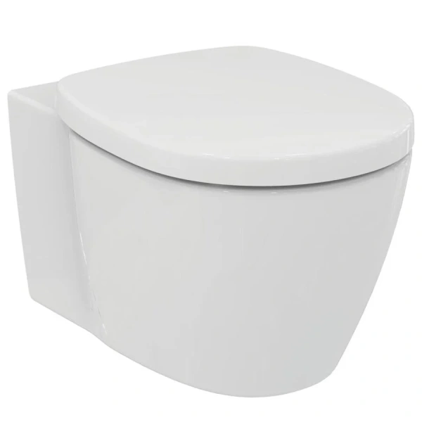 Унитаз подвесной Ideal Standard Connect E7718 с горизонтальным выпуском (детальная фотография), подвесные, встраиваемые