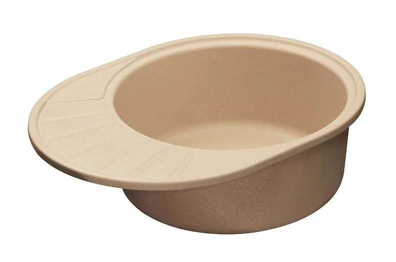 Мойка для кухни Акватон Чезана 57 см латте 1A711232CS260 (детальная фотография), округлой формы