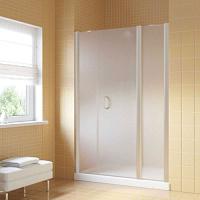 Душевая дверь профиль матовый хром стекло сатин Vegas-glass