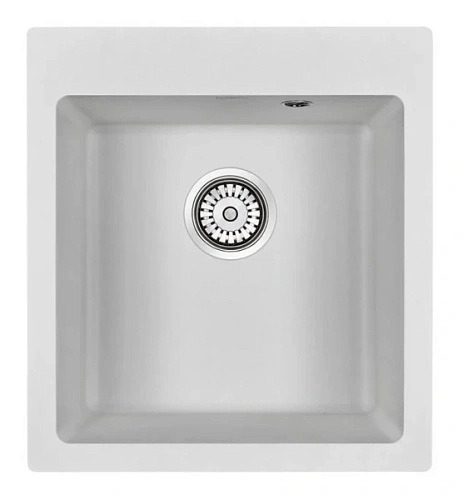 Мойка для кухни Paulmark Zemar 46 см белая - фото 1