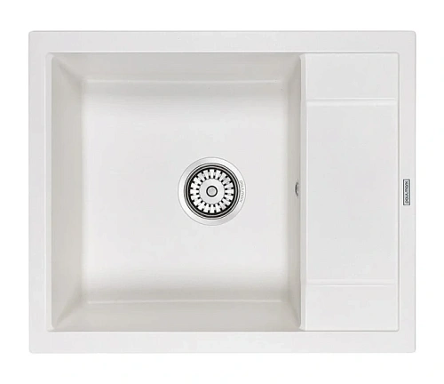 Мойка для кухни Paulmark Optimum 60 см белая - фото 1