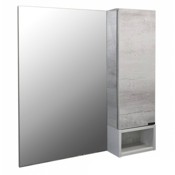 Зеркальный шкаф Comforty Прага 75 см дуб белый 00004144199CF (детальная фотография)