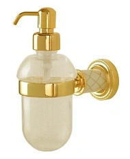 Дозатор для мыла Boheme Murano декор белый