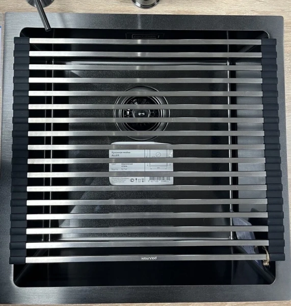 Ролл-мат для кухонных моек Paulmark 44 см вороненая сталь R440-GM (детальная фотография) index_2