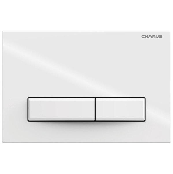 Клавиша смыва Charus Raiden белая глянцевая FP.321.11.01 (детальная фотография)
