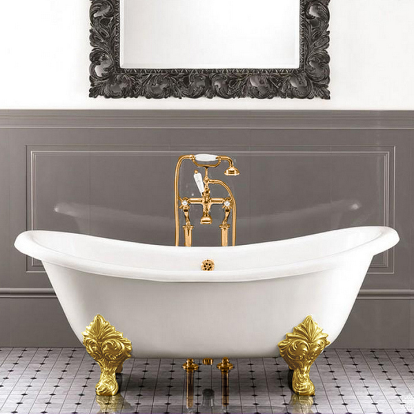 Ванна чугунная Devon&Devon Cherie (детальная фотография), отдельностоящие