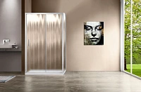 Душевой уголок Vincea Garda 120х90 см профиль хром, стекло шиншилла