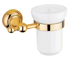 Стакан для ванной Cezares Aphrodite золото 24 карат, фурнитура металл
