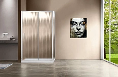 Душевой уголок Vincea Garda 120х90 см профиль хром, стекло шиншилла