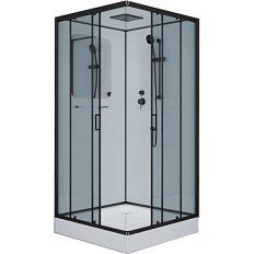 Душевая кабина Niagara Premium 100х100 см профиль черный матовый