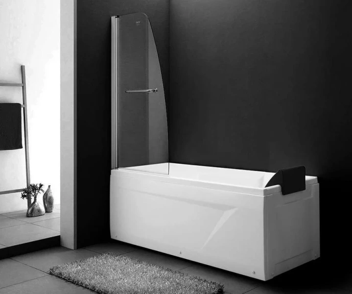 Шторка для ванны Gemy New Rockcoco 80x140 см распашная S03200 (детальная фотография), недорогие