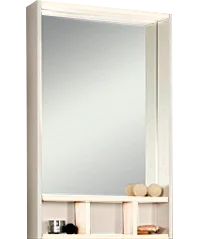 Зеркало Акватон Йорк 60 см белое, выбеленное дерево 1A170102YOAY0 (детальная фотография)