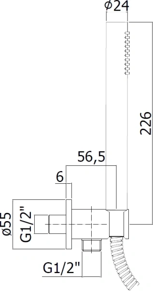 Душевой комплект Paffoni Master золотой ZDUP094HGSP (детальная фотография), душевые комплекты, наборы