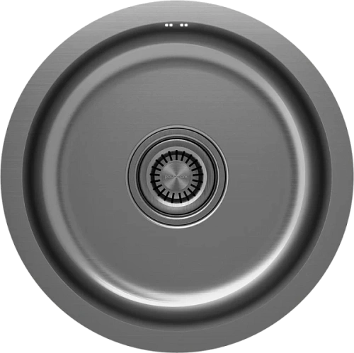 Мойка для кухни Paulmark Werra 46 см вороненая сталь - фото 3