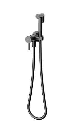 Гигиенический душ со смесителем Sancos Etna черный матовый - фото 3