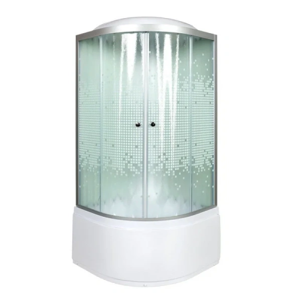 Душевая кабина Deto L 100x100 см с крышей L910GM+EL (детальная фотография)