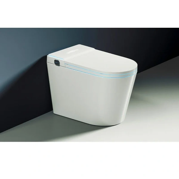 Унитаз напольный Abber Bequem с функцией биде AC1117S (детальная фотография), современные, hi-tech, круглые