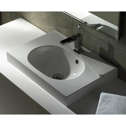 Раковина накладная Globo Classic SCL51 (детальная фотография), современные, hi-tech