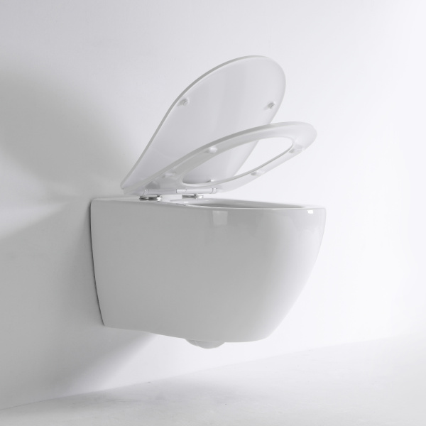 Унитаз подвесной Tece TECEspring R безободковый 9700998 (детальная фотография), подвесные, встраиваемые